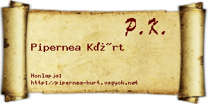 Pipernea Kürt névjegykártya